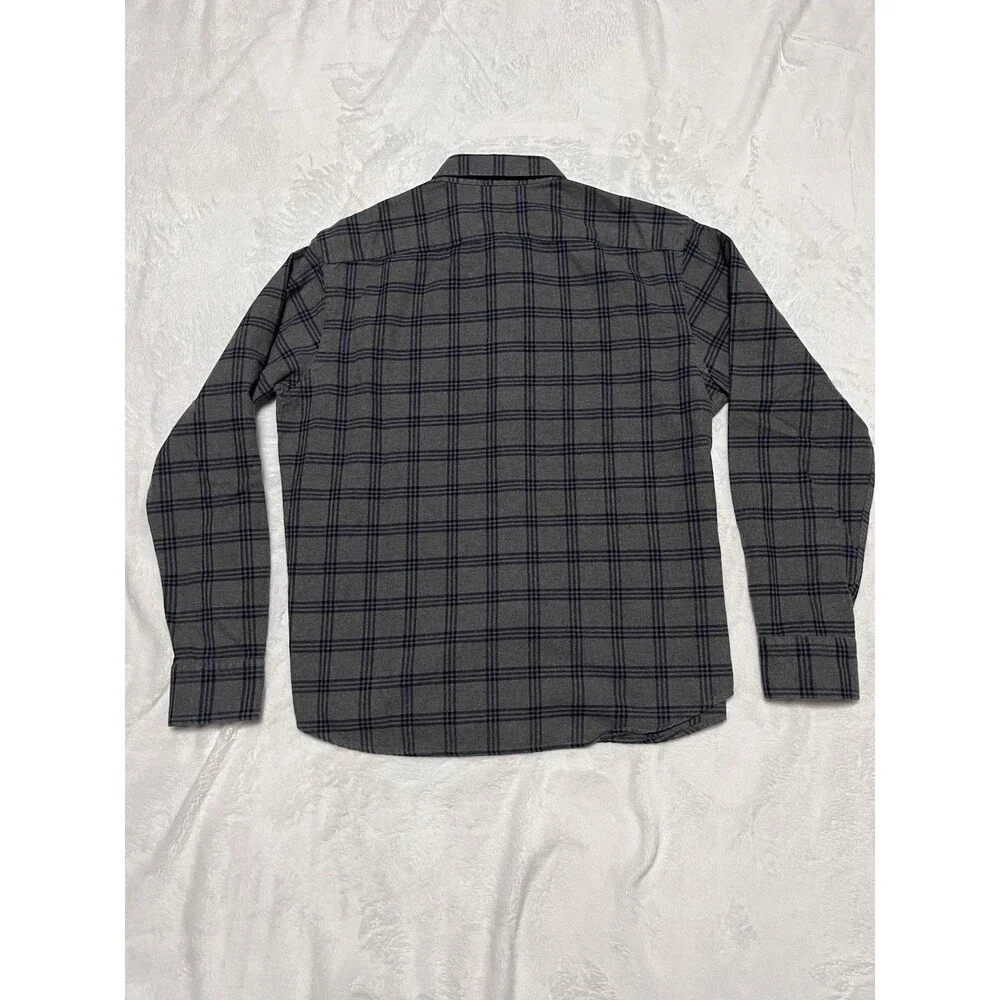 UNTUCKit Men's L "Lucca" Long Sleeve Button-Up Shirt Gray Blue - Picture 4 of 4
